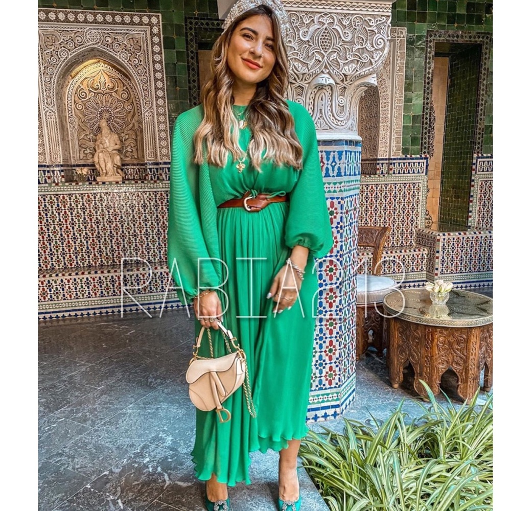 ZARA PLEATED DRESS - Picture 2 of 16